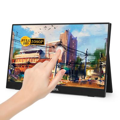 China 4K 15.6 3840x2160 UHD Portable Touch Screen Monitor IPS LCD Touch Screen For PC Laptop Monitor for sale