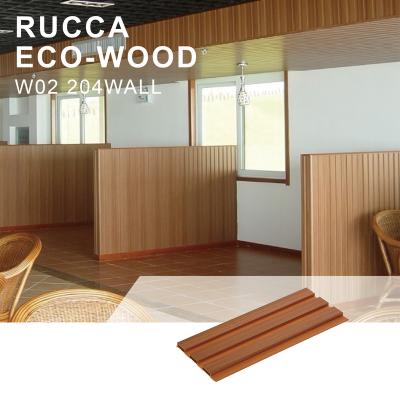 China Wall Panel For Home Decoration Rucca Decorative Wood Plastic Compound Wall Panel From China Supplier Near Real Wood Wall Panel 204*16mm for sale