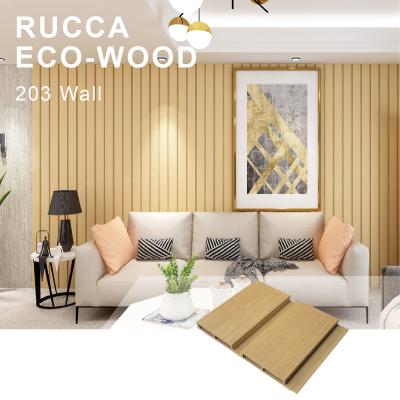 China Exterior Wall Ceilings WPC/PVC 203*15mm Artistic And Interior Modern Panels For Rucca China Decoration for sale