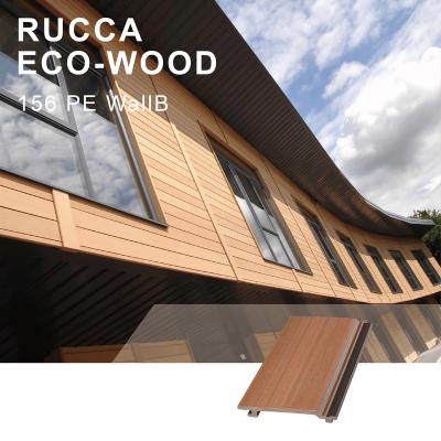 China Eco-friendly Wall Panel 3d Wall Panel Design WPC Exterior Wall Rucca UV Resistant Foshan Wall 159*21mm for sale