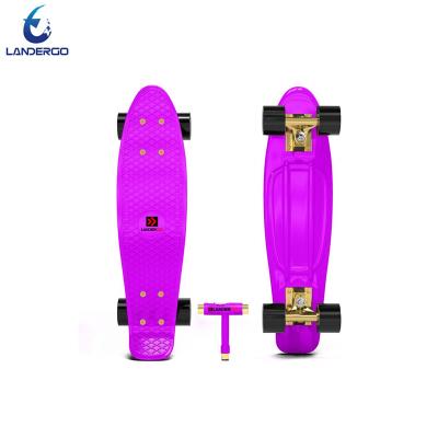 China 22 Inch Injection Molding PP New CE Plastic Fish Skateboard Cruiser Skateboard EN 13613 Cool Plastic For Sale for sale