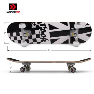 China Youth New Product CE Text 31 Inch 9 Layer Chinese Maple Wood Skateboard for sale