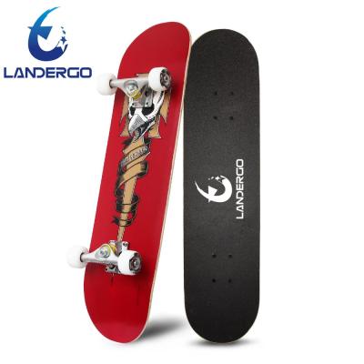 China 7 Layers Canadian Skateboard Wooden New Product Canadian Maple Skateboard Deck With Aluminum Longboard Trucks for sale