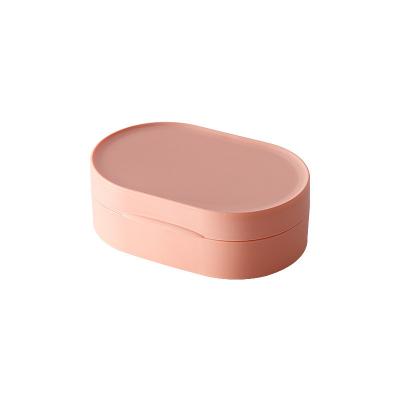 China Portable Plastic Travel Stored Soap Box With Cover Mini Waterproof Silicone Sealed Storage Box For Outdoor Travel for sale