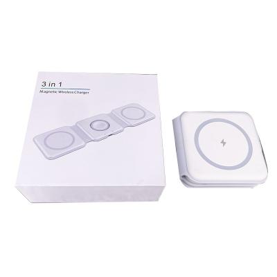 China Qi Function 3 in 1 Wireless Charging Station with Fast Charging Speed and Magnetic Design for sale