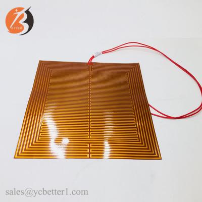 China Industrial Heater 12V 24V 48V FT Heater Bed Polyimide For 3D Printer for sale