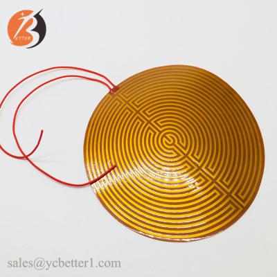 China Thin Film Heater Industrial Polyimide Pi Heater Flexible Kapton Heating Pad For 3D Printer for sale