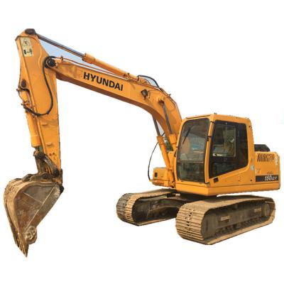 China Low Price Used Ton Used HYUNDAI 150LC Mini Crawler Excavator For Sale 0.23-0.71m 15; ³ for sale