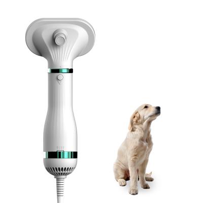 China New Design Sustainable 2 In 1 High Quality Pet Grooming Dryer Pet Comb Three Temperature Adjusted Electric Pet Hair Brush Dryer for sale