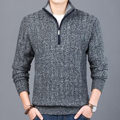 China Anti-pilling Wholesale Classic Style 1/4 Zipper Businessman Sweater for sale