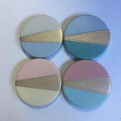 China Magnifying Double Sided Foldable Mini Portable Mirror For Make Up Custom Logo Pocket Mirror For Hand Held Mini for sale