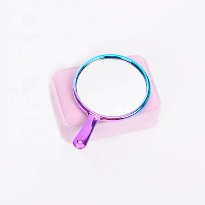 China Unilateral and Fashionable Mini Cheap Plastic Handheld Mirror with Custom Made Hand Mirror for sale