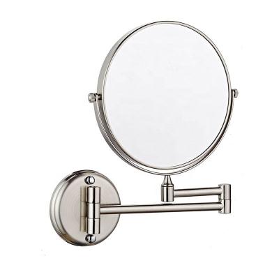 China Personalized Bathroom Wall Mirror Folding Telescopic Makeup Mirror for sale