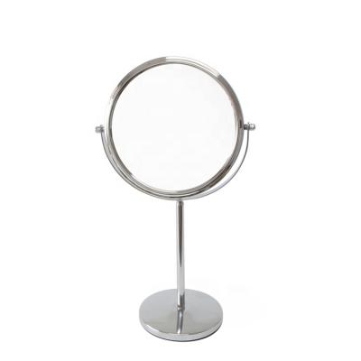 China Rotary Table Magnifying Mirror Round Double Sided Magnifying Makeup Desk Mirror 6 Inch /8 Inch for sale