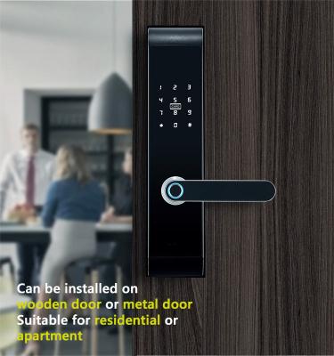 China ABS Plastic QR Code Scanning QR Code Home Hotel Smart Digital Door Lock Deadbolt Hotel Door Lock Plastic Zinc Alloy With WIFI for sale