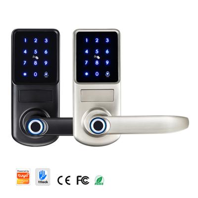 China Apartment/Hotel Lock/School/Office Hotel Lock System Tuya Smart Mobile Phone Fingerprint Keyless Lock Smart Door Lock for sale