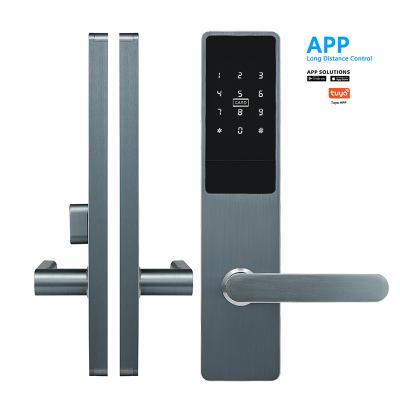 China Waterproof Indoor Electronic Smart Door Lock Security Stainless Steel Fingerprint Lock TTlock Blue&tooth Smart Lock for sale