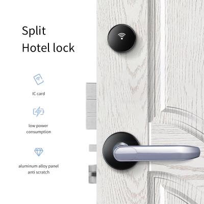 China Newest Stainless Steel Split Lock Software Control Room Door Lock Luxury Safe Hotel RF Split Hotel Key Card Lock for sale