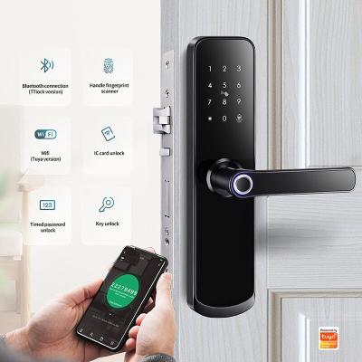 China TThotel Easy Easy Electronic Door Lock Digital Door Lock TThotel Home Office Lock Tuya WiFi Fingerprint Bottom Lock for sale