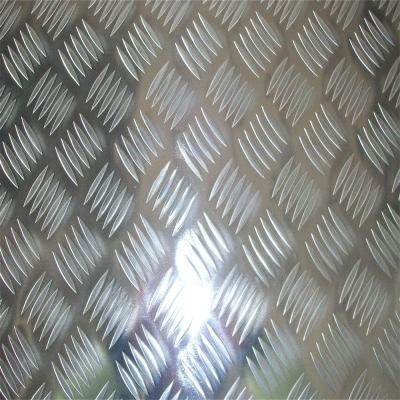 China Building 1050 1100 Five Bar Aluminum Checkered Plate For Truck Floor for sale