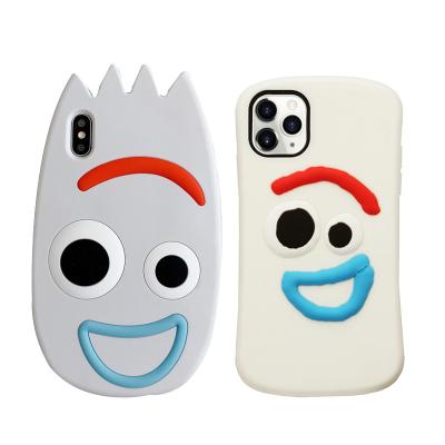 China Funny Cartoon Fork XX Phone Case For iPhone 11 pro max XS max XR X 6 6S 7 8 plus 12 soft silicon doll back cover for sale