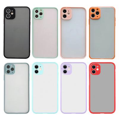 China Full TPU Bumper Cover For iPhone 11 pro XS max XR 6S 7 8 plus Samsung Huawei OPPO Xiaomi VIVO Matte Back Hard Case 11 for sale