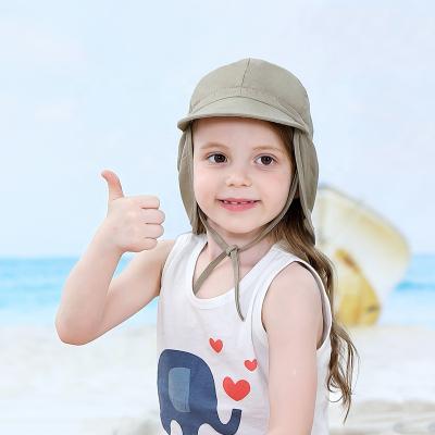 China Kaavie Kids Boys Cotton Sun Hat COMMON Wholesale 50 UPF Small Baby Summer Hat for sale