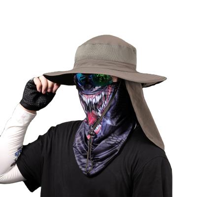 China Sporty Sun Protection Fin Hat For Fishing Boonie Quick Dry Hat Storable Neck Gaiter Fin for sale