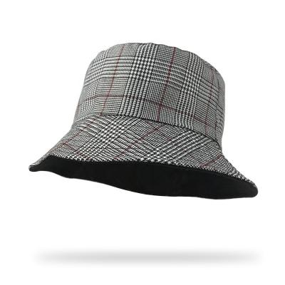 China Wholesale China Mainland Unisex Gender Checked Traditional Scottish Plaid Bucket Hat for sale