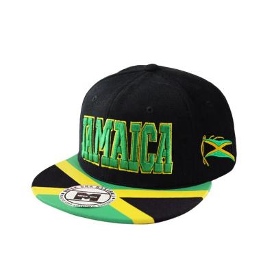 China COMMON Custom Design Jamaican Mens Cap Hat Snapback Hats Customizable for sale