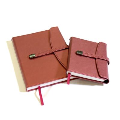 China Custom Leather Hardcover 2022 Notebook A5 Planner in Three Folder with Latch for sale