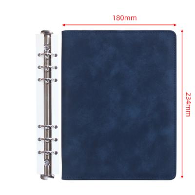 China Custom Logo Folders Notebook With A5 Loose Leaf Envelope Budget Planner Leather Spiral Binder Organizer for sale