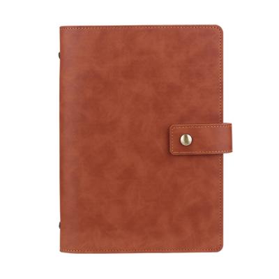 China Stationery A5 Spiral Journal Binder Cash Envelope Planner Pu Leather Notebook Supplies Budget Binder Organizer for sale