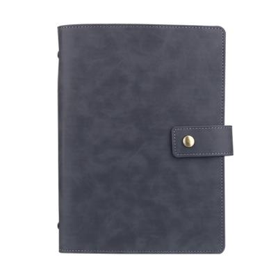 China Spiral Leather Pocket 6 Ring Filling Pocket Folders, Budget Envelope A4 A5 A6 A7 Folder Binding Wallet for sale