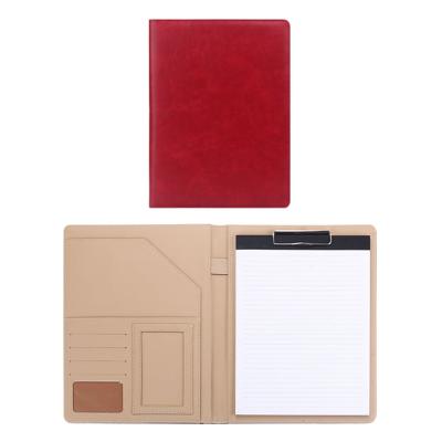 China School Binder Notebook Pocket Folder Business Organizer A5 PU Leather File Folder for sale