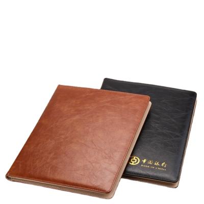 China New Fashion Leather PU Leather A5 Document File Folder Conference Signature Folder for sale