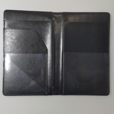 China Custom Logo PU Restaurant Server Book With Multifunction Leather Zipper Pocket 20.5*12 for sale