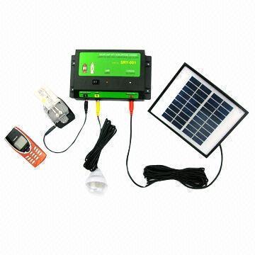 China portable solar system with LED light and phone charger for sale