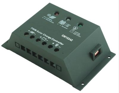 China CM1524Z 15A 12/24V PWM solar charge controller with LED indicator for sale