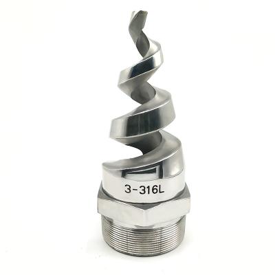 China Gas Cooling Stainless Steel Spiral Atomizer Nozzle For Cleaning Equipment Parts for sale