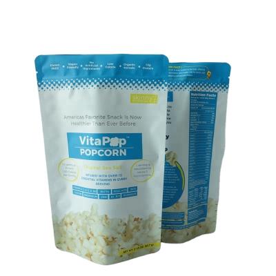 China Custom Popcorn Stand Up Popcorn Food Packaging Bag With Round Bottom Package Bags for sale