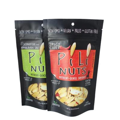 China Moisture Proof Matte Printed Mylar Foil Plastic Back Up Snack Storage Zipper Bag For Peanuts With Own Logo for sale