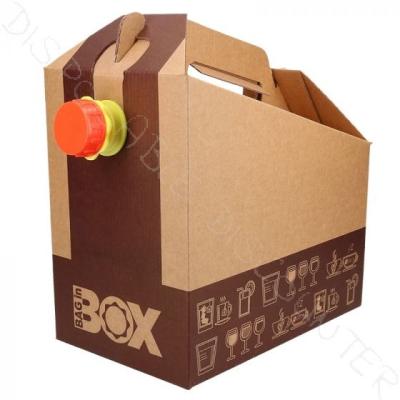 China 1L/3L/5L/10L Wine Water Disposable Juice Drink Aluminum Foil Package Dispenser Bib Customized Corrugated Bag In Box for sale