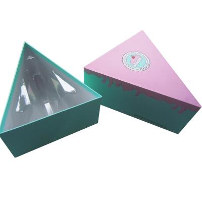 China Handmade Cardboard Triangle Paper Box Custom Triangle Shaped Box Triangle Gift Box for sale