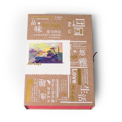 China Recyclable Customized Folding Gift Box Tea Coffee Milk Powder Set Packing Cardboard Recyclable Magnetic Gift Box With Compartment for sale