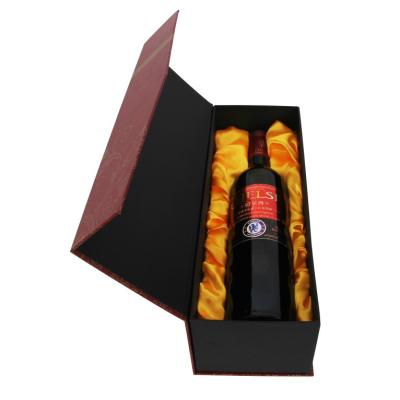 China Recyclable Customized Full Color Printing Wines And Drinks Magnetic Closure Lid Packaging Box Luxury Gift Boxes With Silk Lining for sale