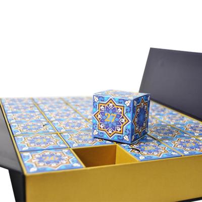 China Handmade Luxury Custom Durable Cardboard Christmas Gift Packaging Box Islamic Advent Calendar for sale