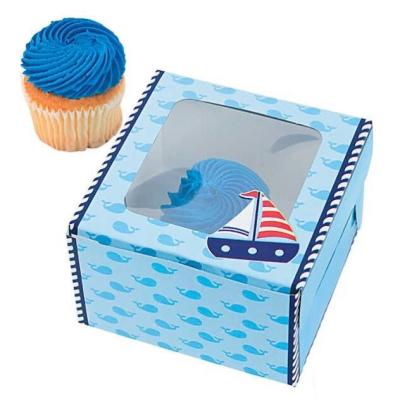 China Disposable Wedding Cupcake Box Packaging Mini Muffins Box Cupcake Muffin Box for sale