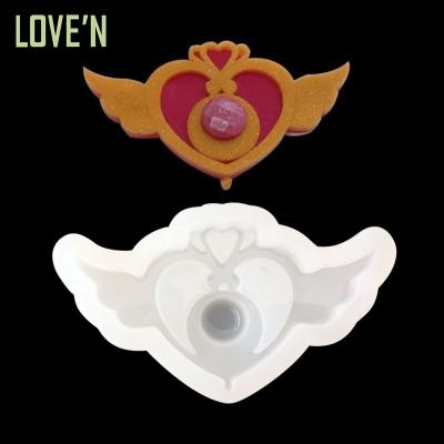 China LOVE'N LV0108S DIY Key Chain Sailor Moon Magic Circle Resin Mold Maker Viable Silicone Rubber UV Glossy Mold for sale