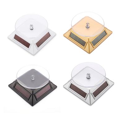 China LV099S Sustainable Solar Rotating Display Stand Turntable Display Stand Jewelry Jade Display Props Eye Jewelry Shelf for sale